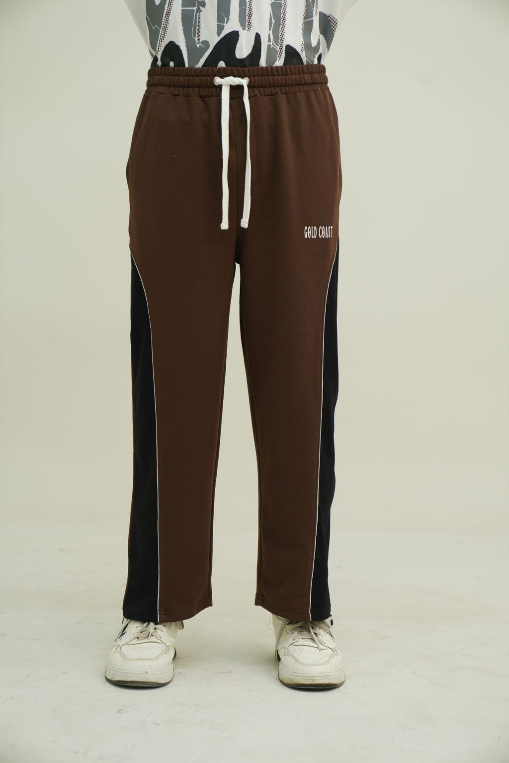 The Brown Block Trouser