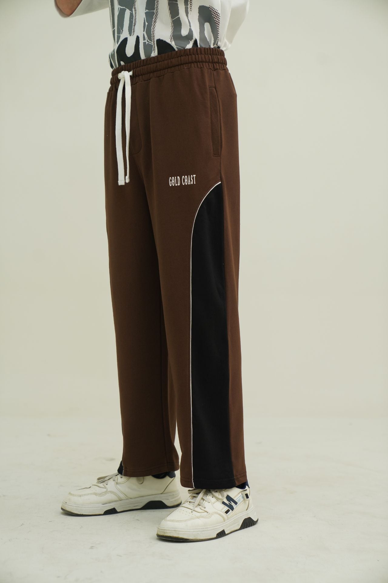 The Brown Block Trouser