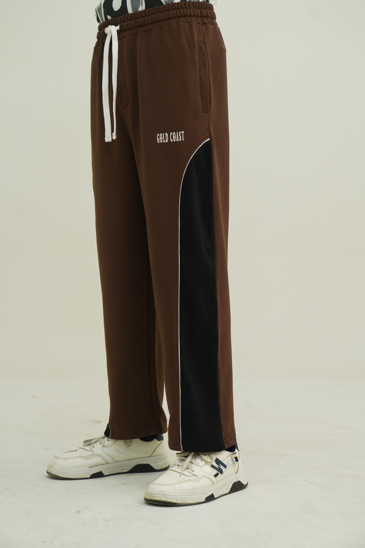 The Brown Block Trouser