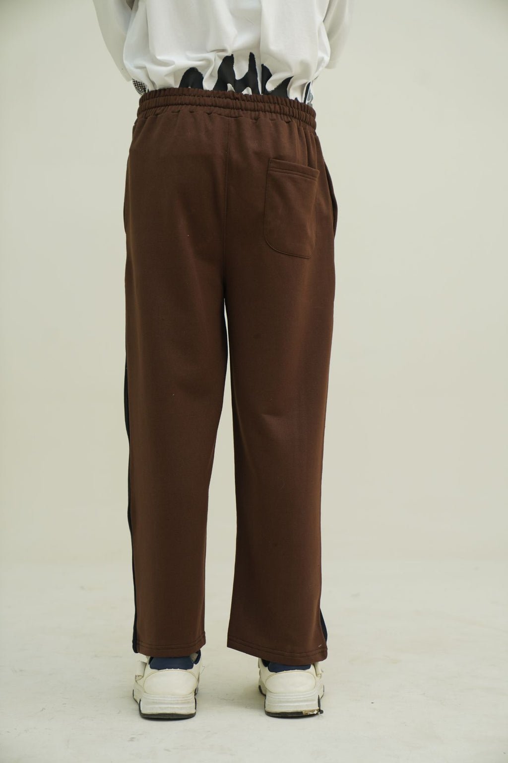 The Brown Block Trouser