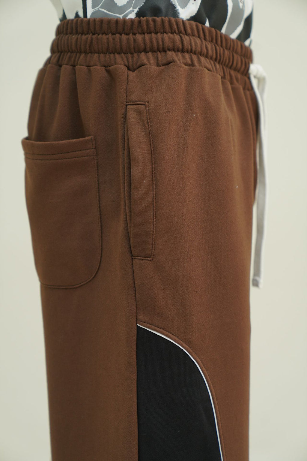 The Brown Block Trouser