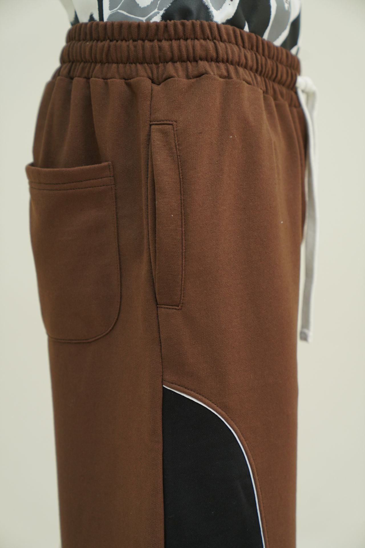 The Brown Block Trouser