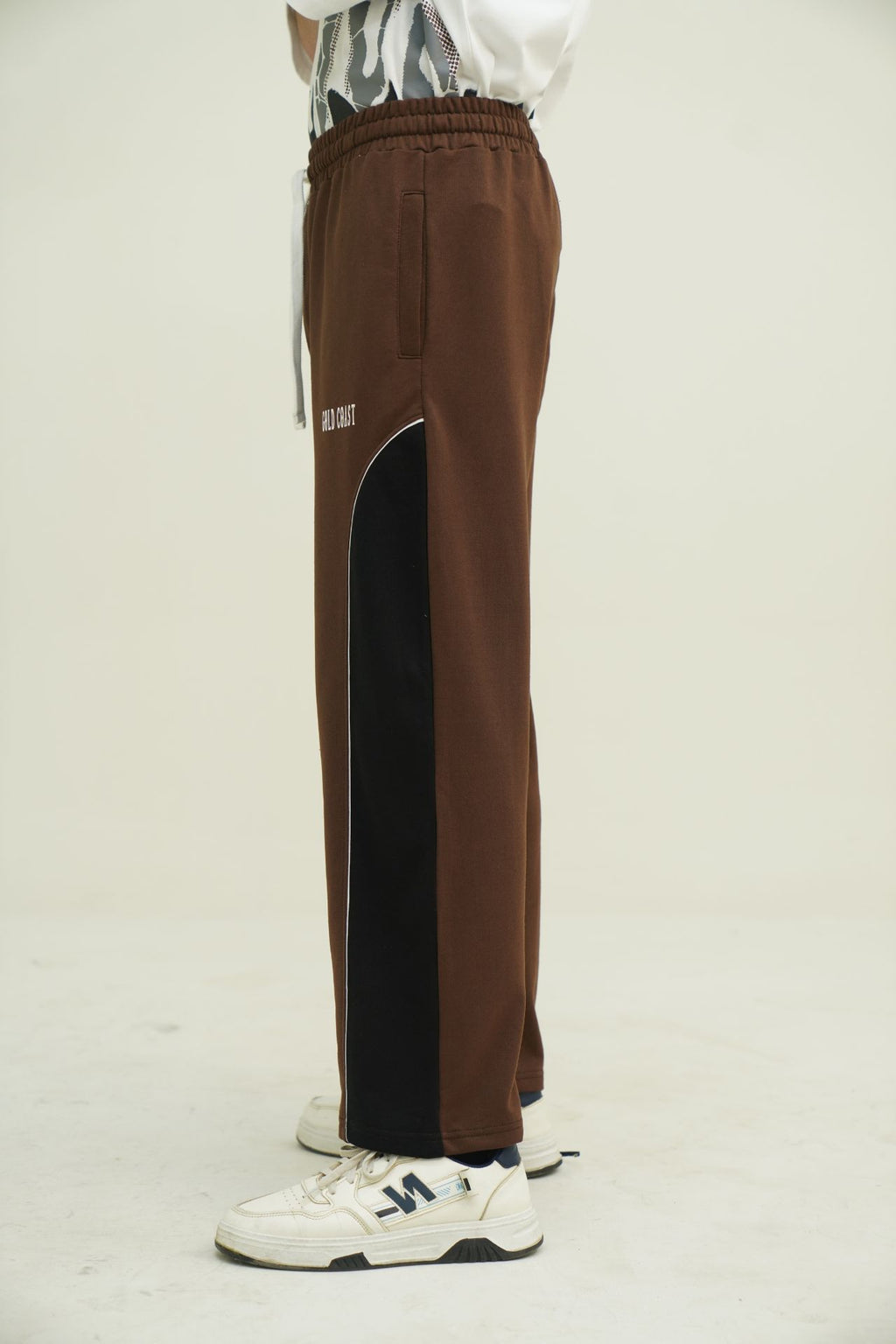 The Brown Block Trouser