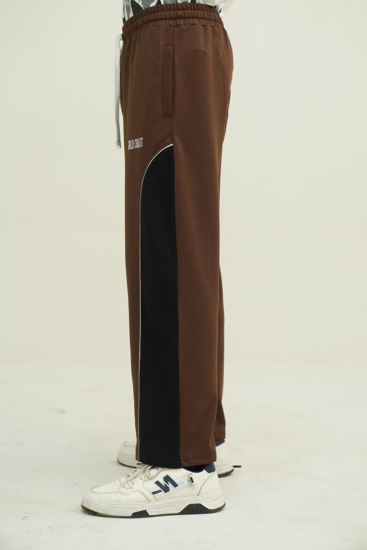 The Brown Block Trouser
