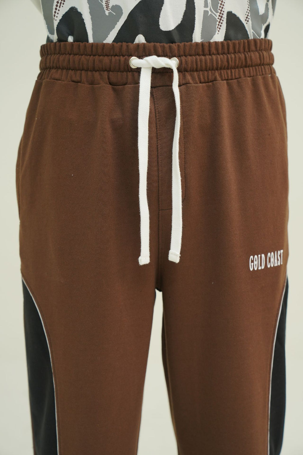 The Brown Block Trouser
