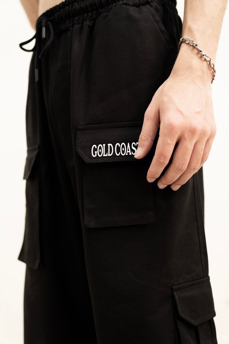 Black Cargo Trouser - Gold Coast