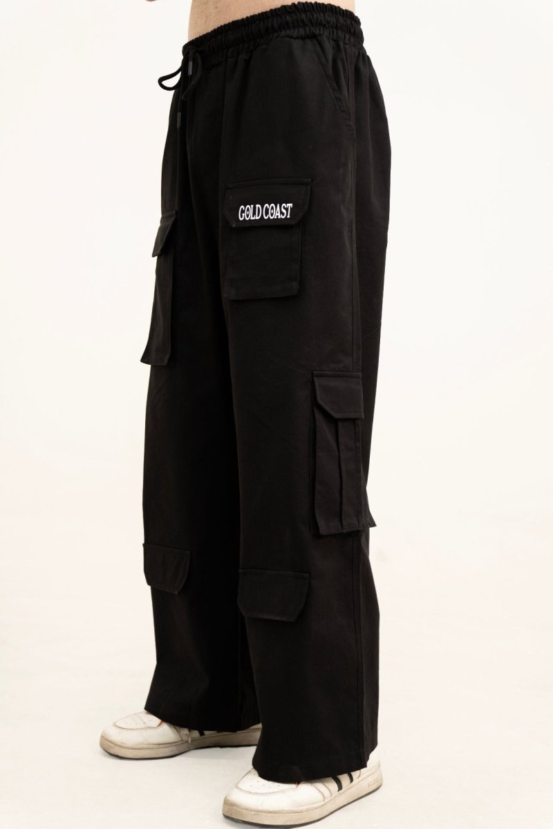 Black Cargo Trouser - Gold Coast