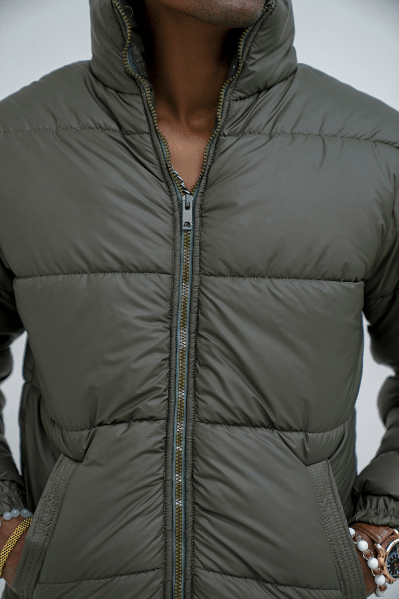 Frovenza Olive Puffer - Gold Coast