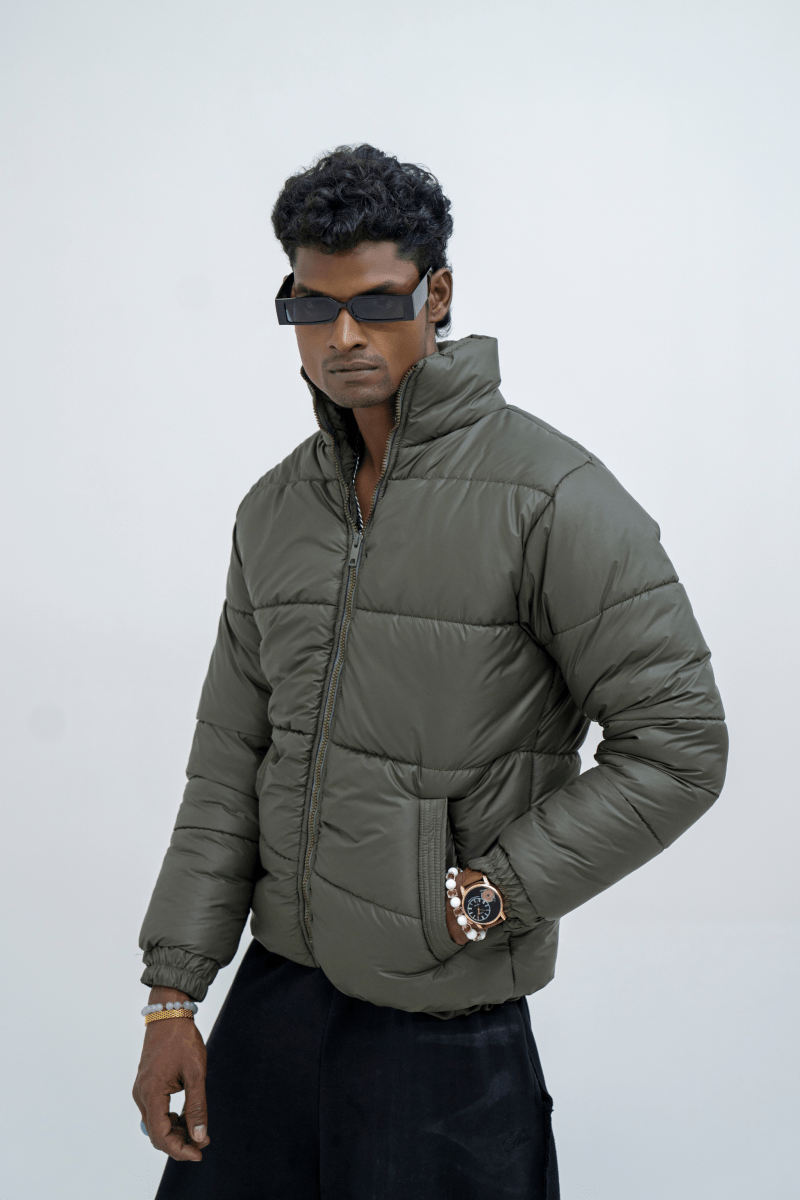 Frovenza Olive Puffer - Gold Coast