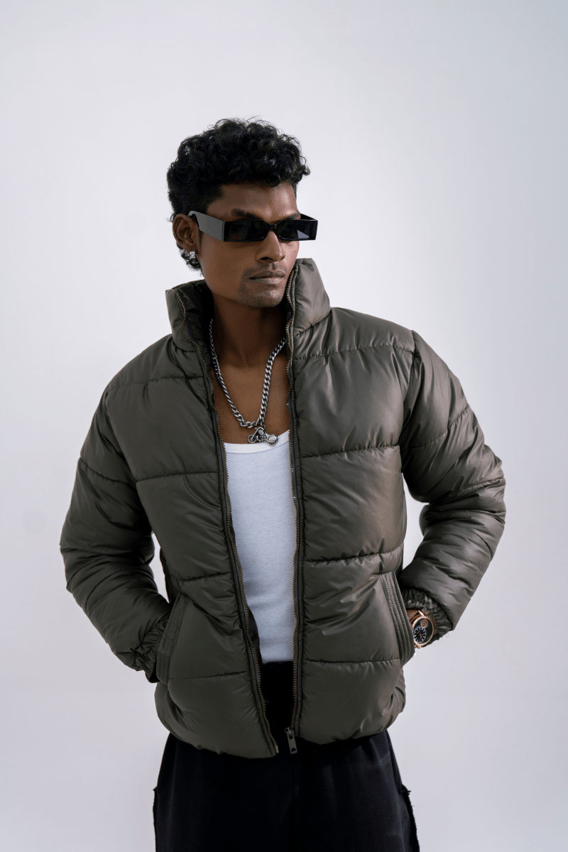 Frovenza Olive Puffer - Gold Coast