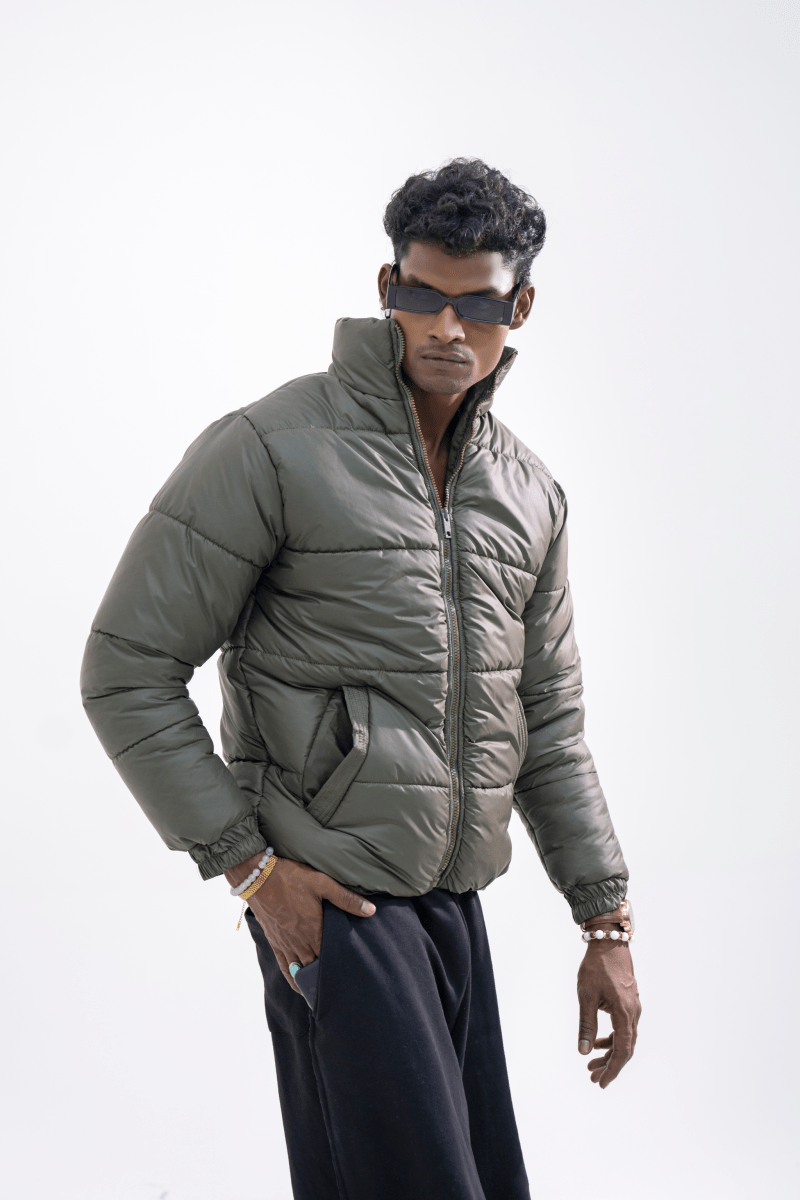 Frovenza Olive Puffer - Gold Coast