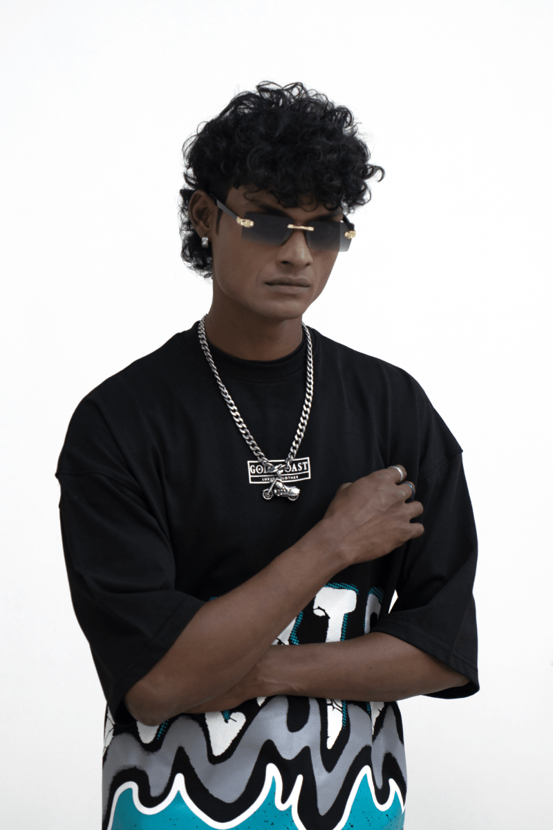 Over - Top black shirt - Gold Coast