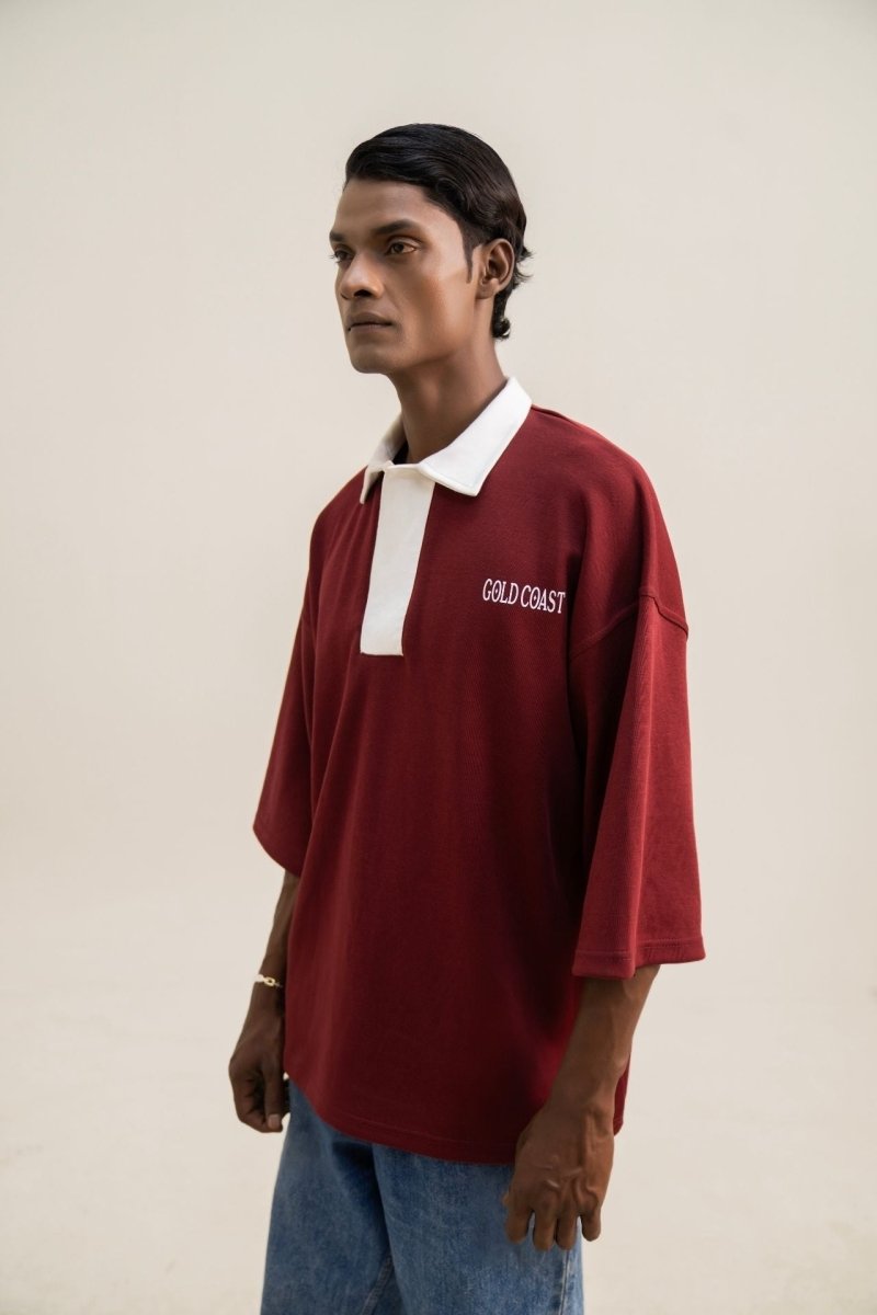 Oversized Heritage Polo - Gold Coast