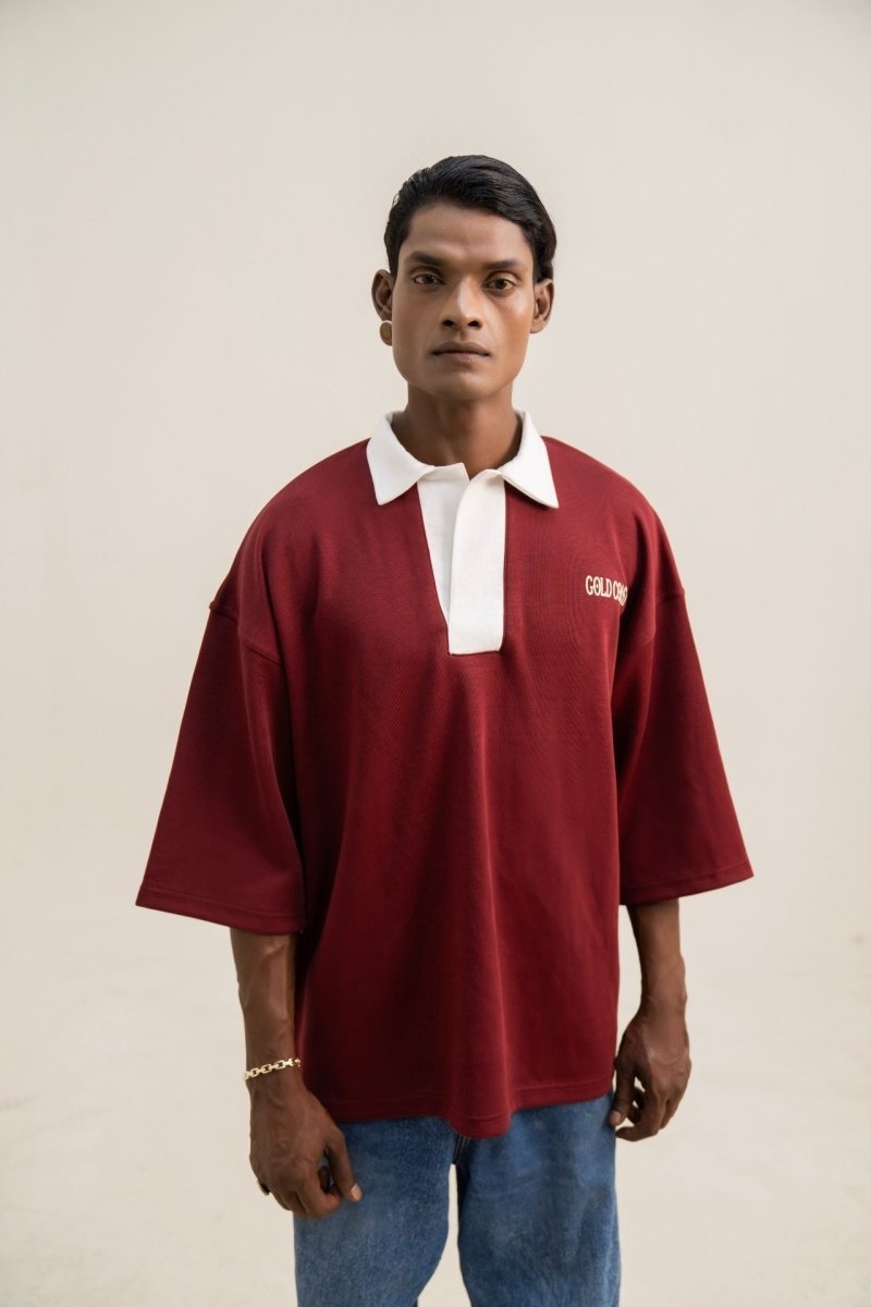 Oversized Heritage Polo - Gold Coast
