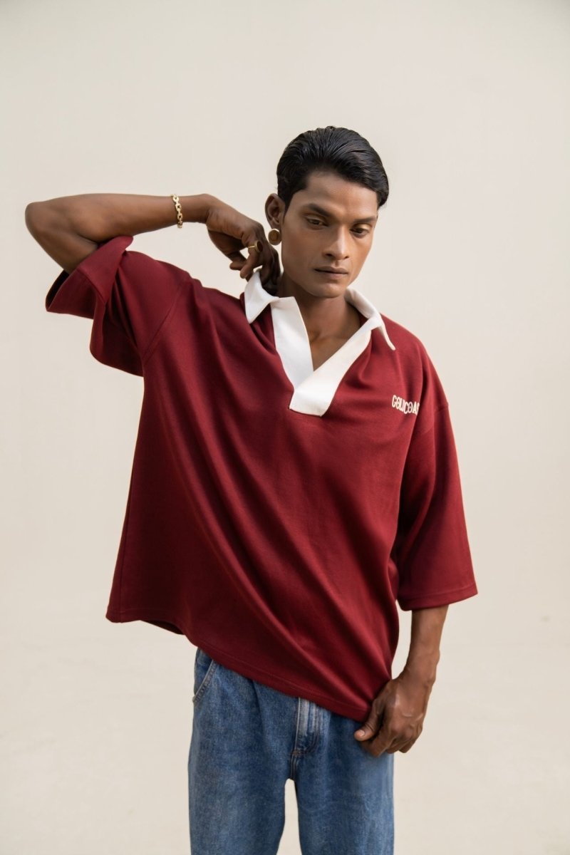 Oversized Heritage Polo - Gold Coast