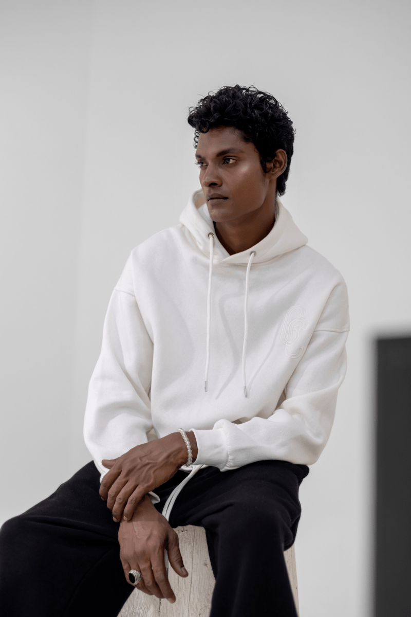 Royal White Hoodie - Gold Coast