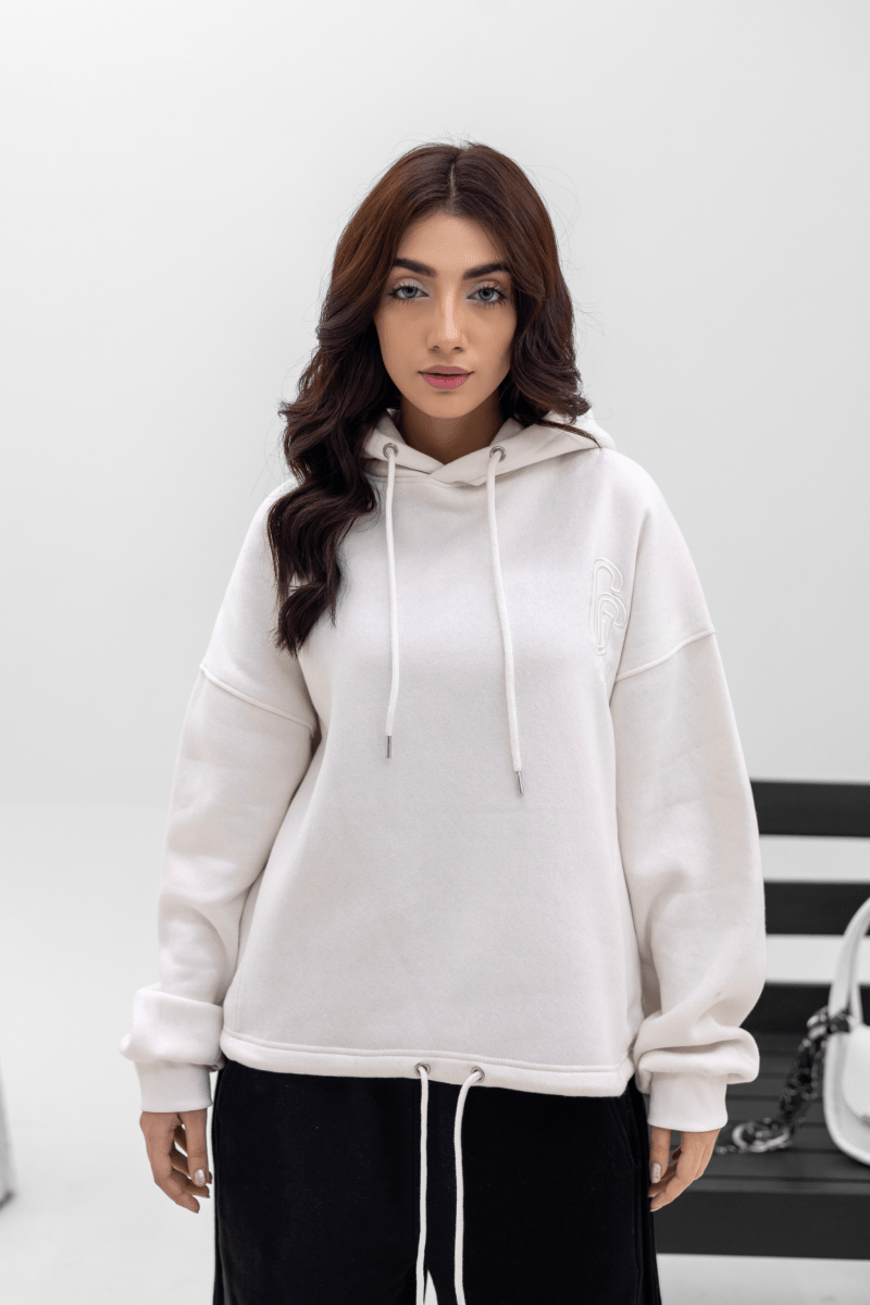 Royal White Hoodie - Gold Coast