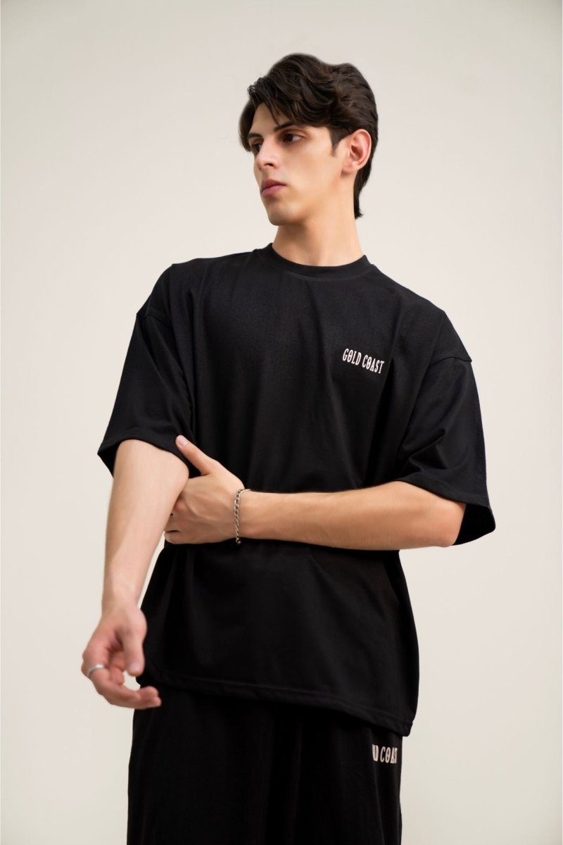 Signature Black Baggy Tracksuit - Gold Coast
