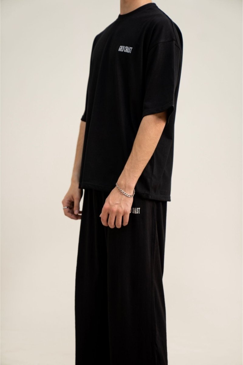 Signature Black Baggy Tracksuit - Gold Coast