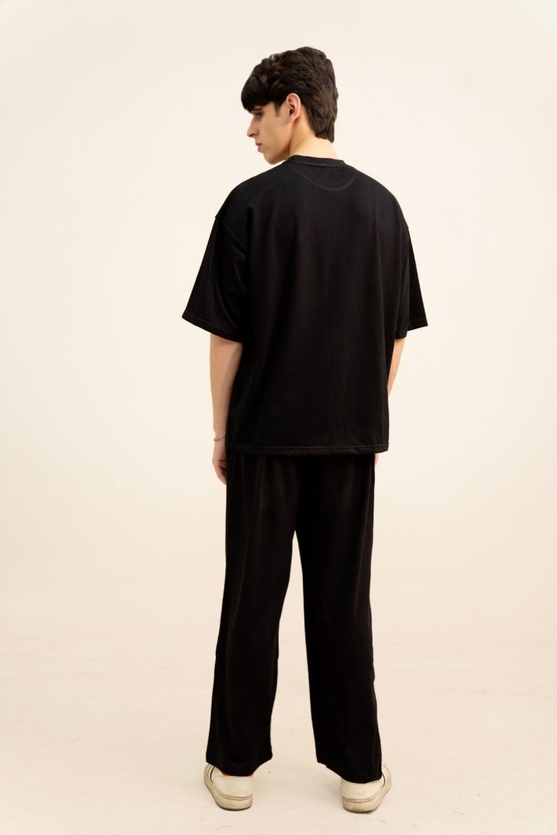 Signature Black Baggy Tracksuit - Gold Coast