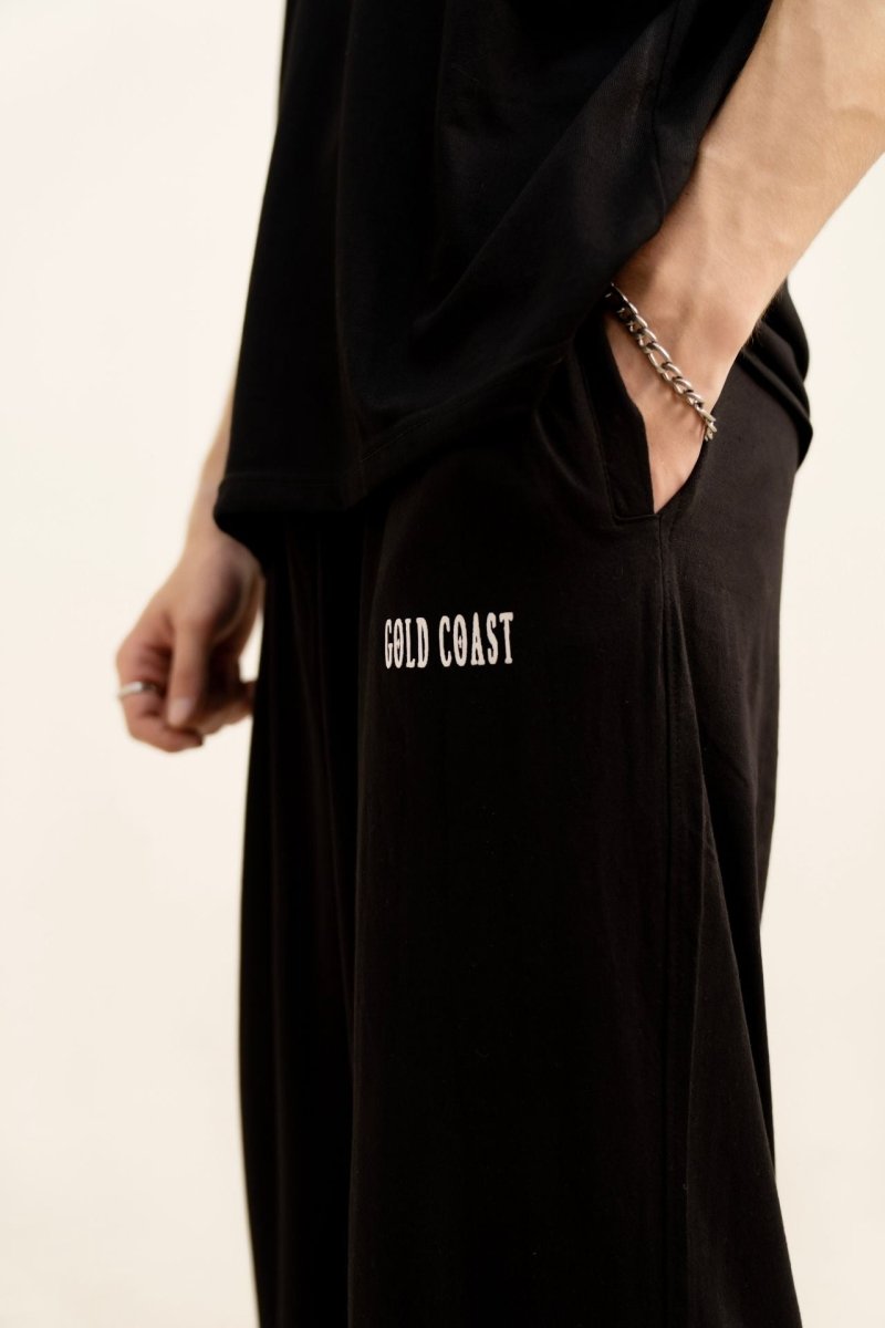 Signature Black Baggy Tracksuit - Gold Coast