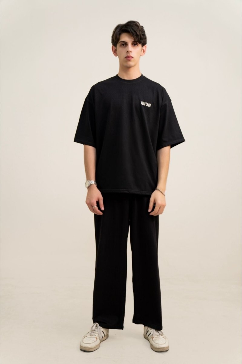 Signature Black Baggy Tracksuit - Gold Coast