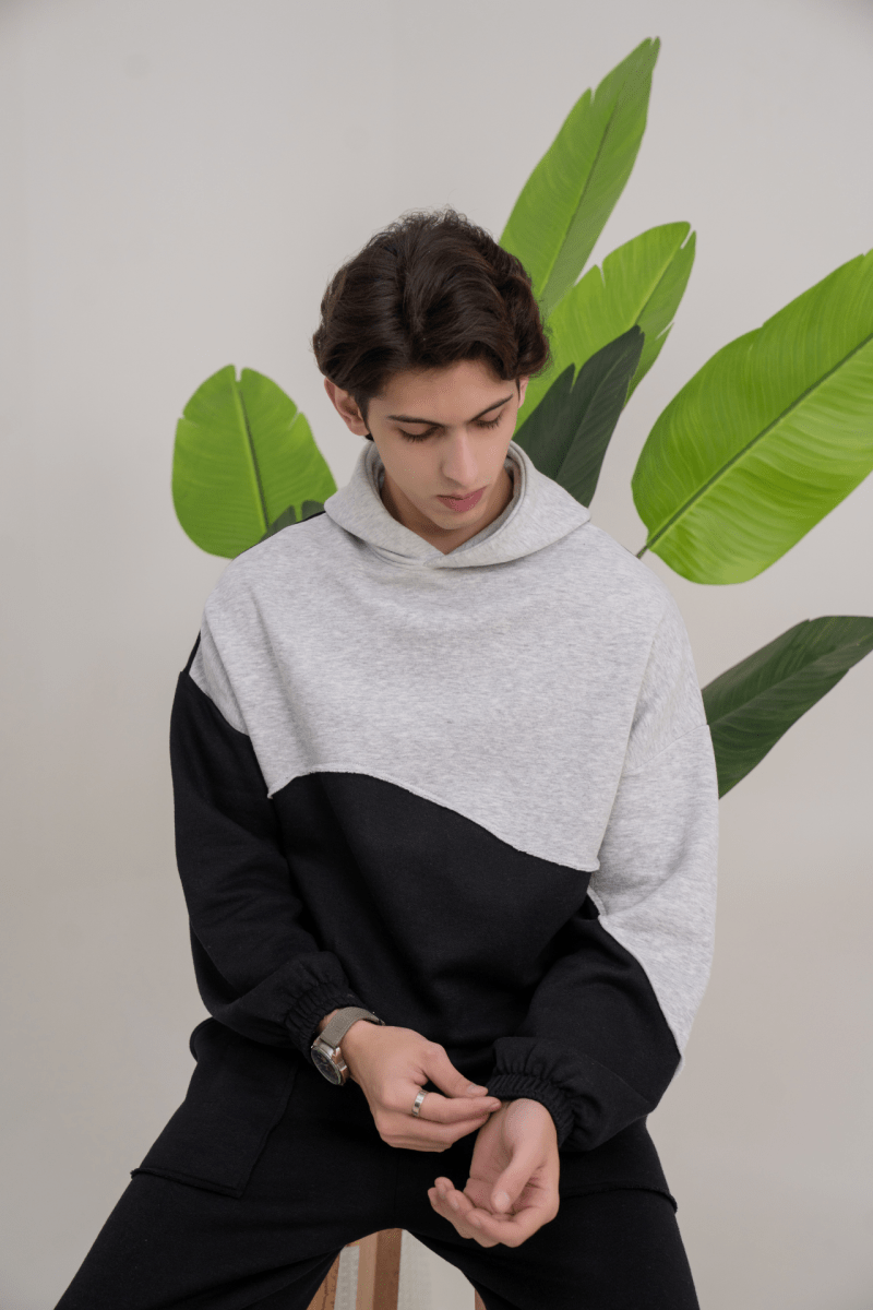 Slate Paneled Hoodie - Gold Coast