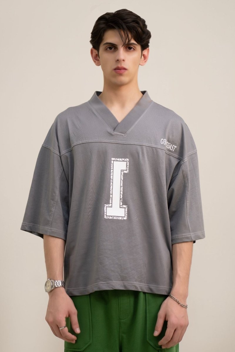 Steel Gray V Shirt - Gold Coast