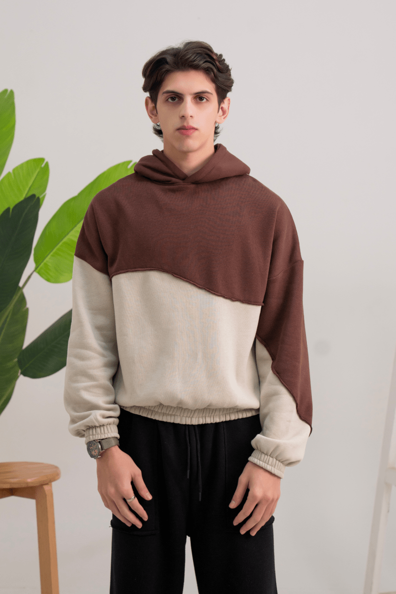 Terraform Paneled Hoodie - Gold Coast