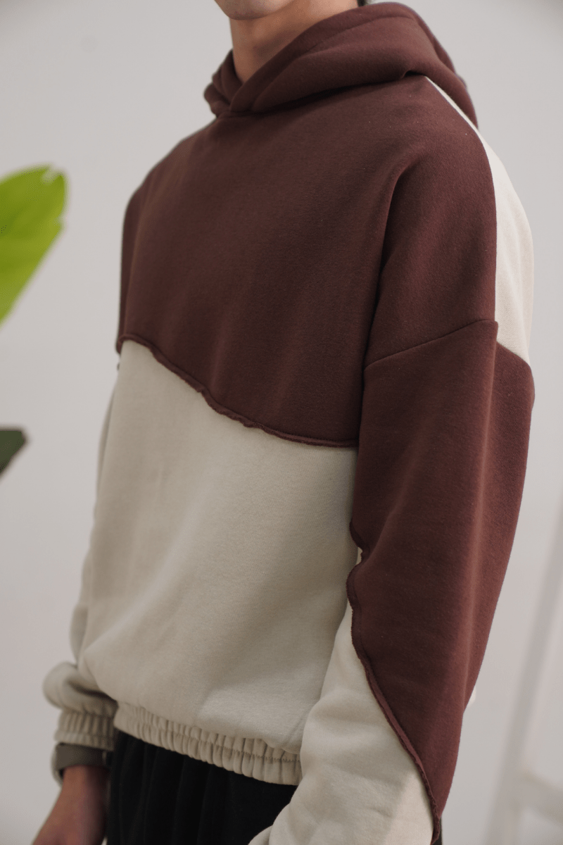 Terraform Paneled Hoodie - Gold Coast