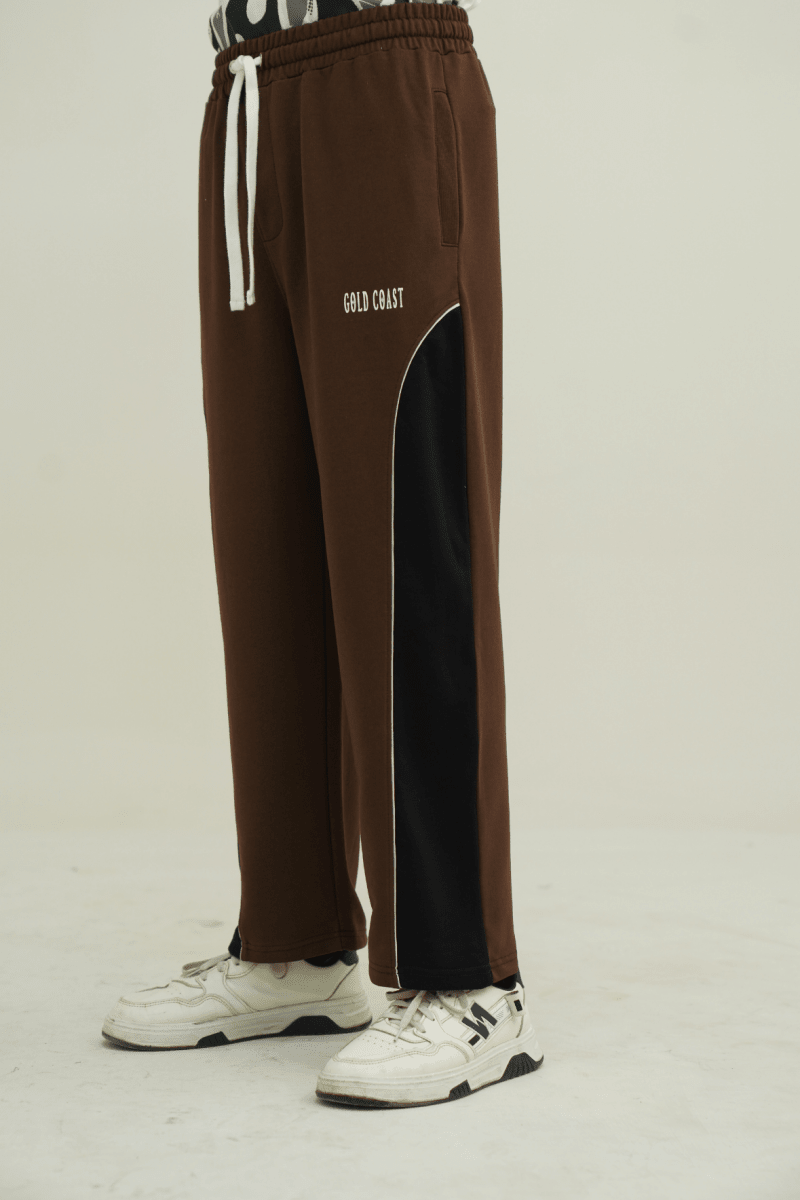 The Brown Block Trouser - Gold Coast