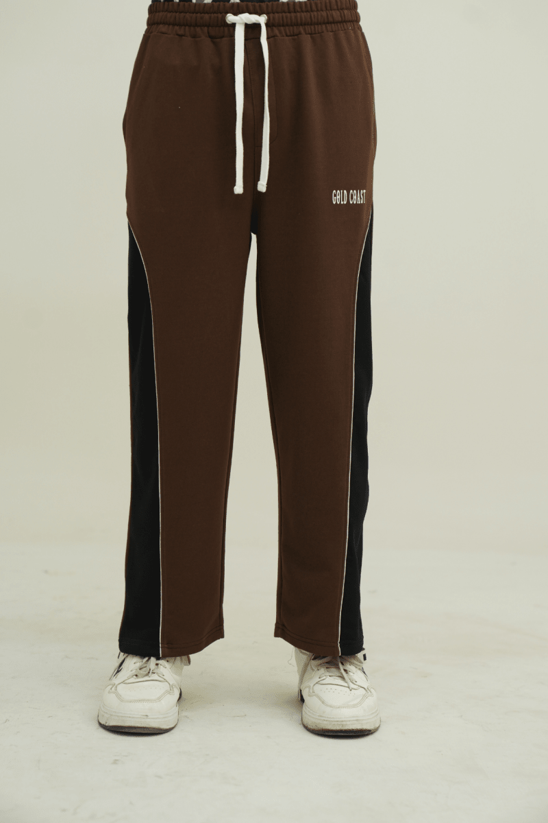 The Brown Block Trouser - Gold Coast