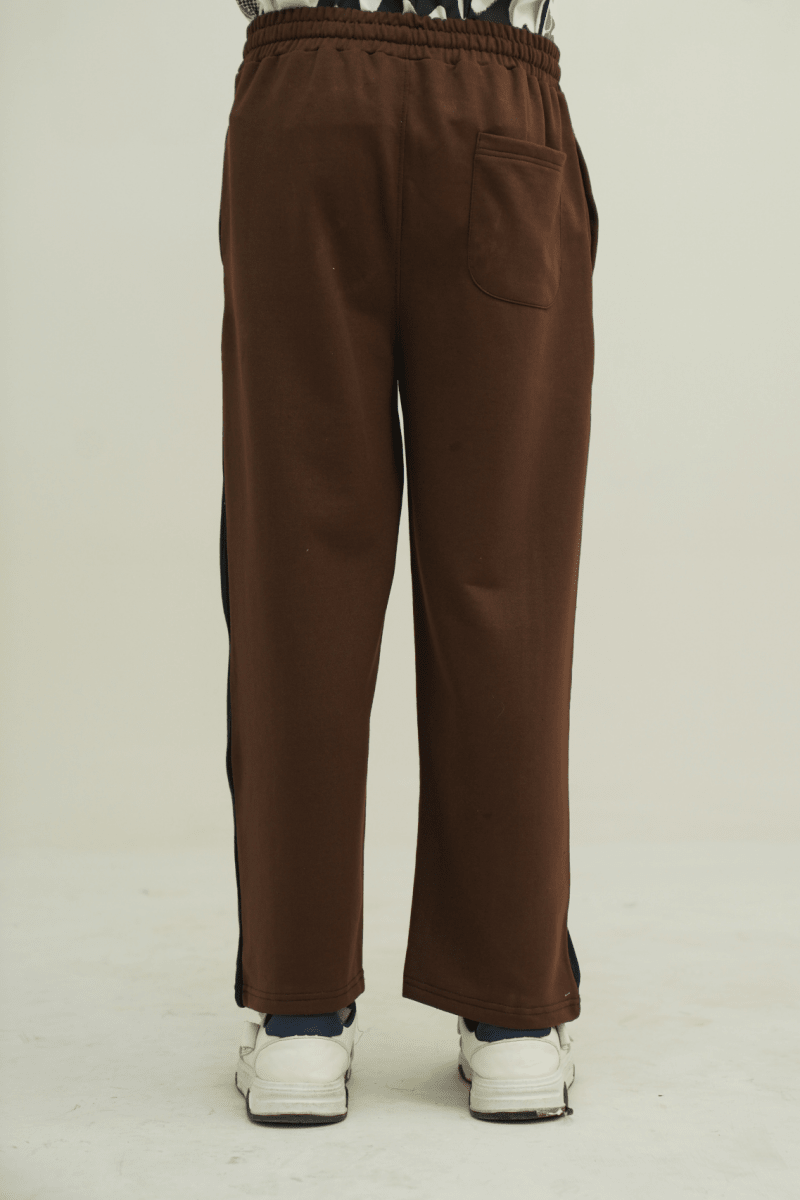 The Brown Block Trouser - Gold Coast